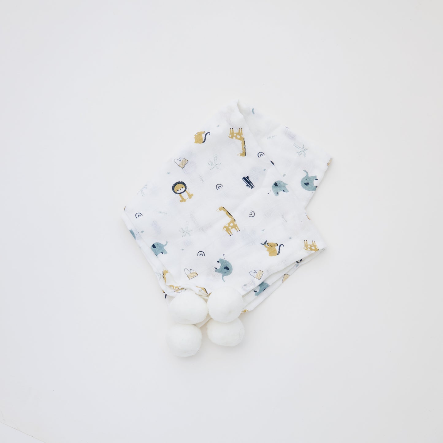 Pom Pom Muslin Square - Twin Pack