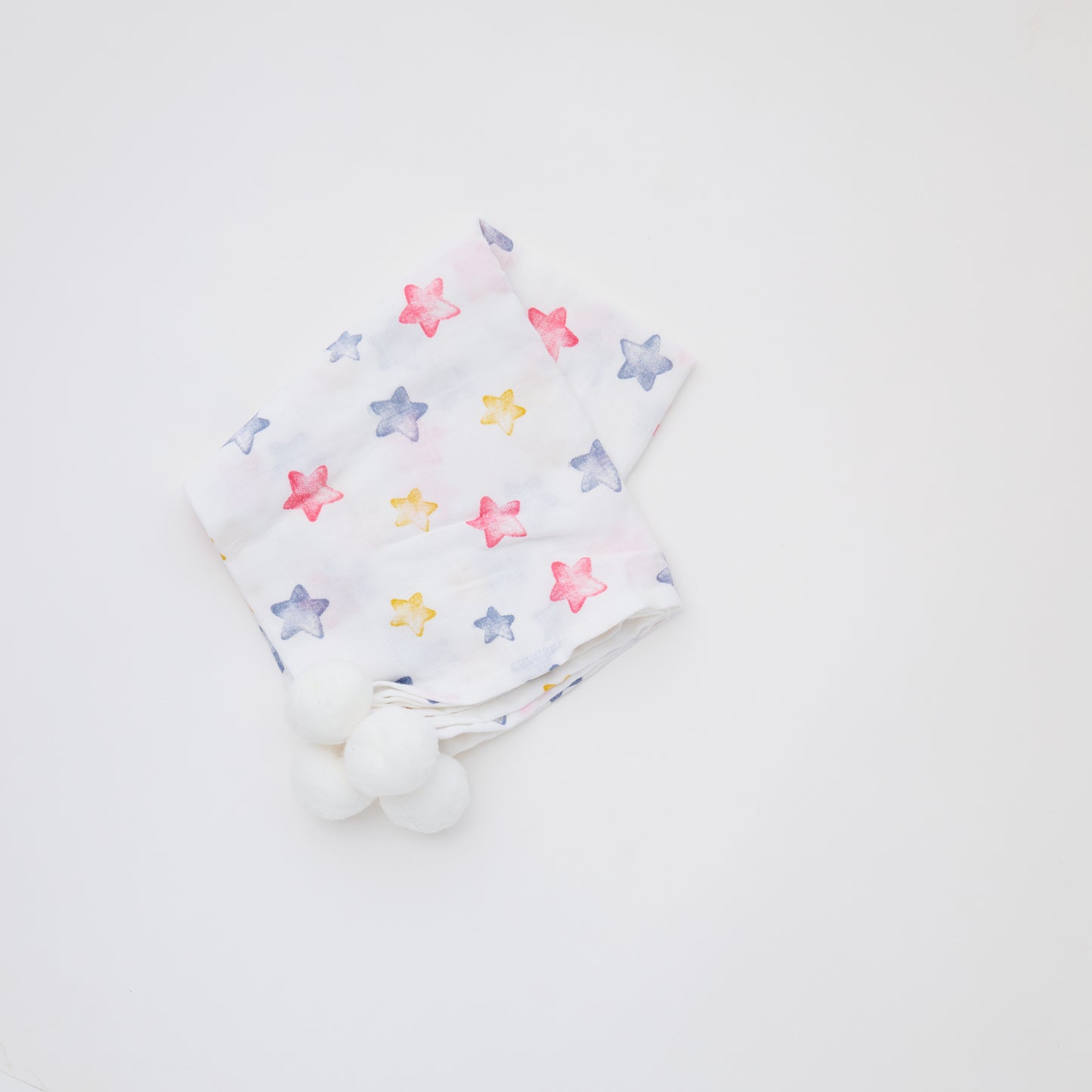 Pom Pom Muslin Square - Twin Pack
