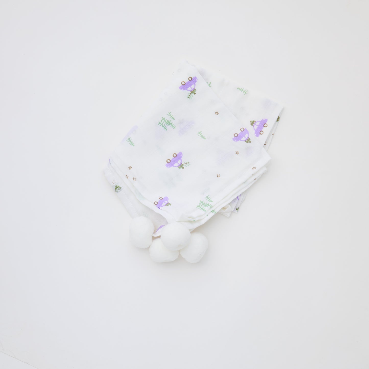 Pom Pom Muslin Square - Twin Pack