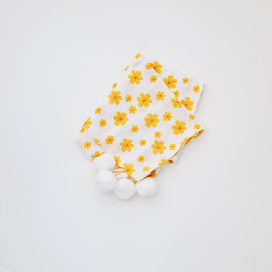 Pom Pom Muslin Square - Twin Pack